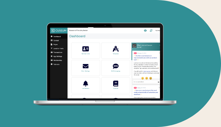 Content management dashboard image placeholder
